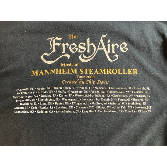 Mannheim Steamroller Tour 2008 Long Sleeve Shirt Men’s Size XL - Picture 5 of 7